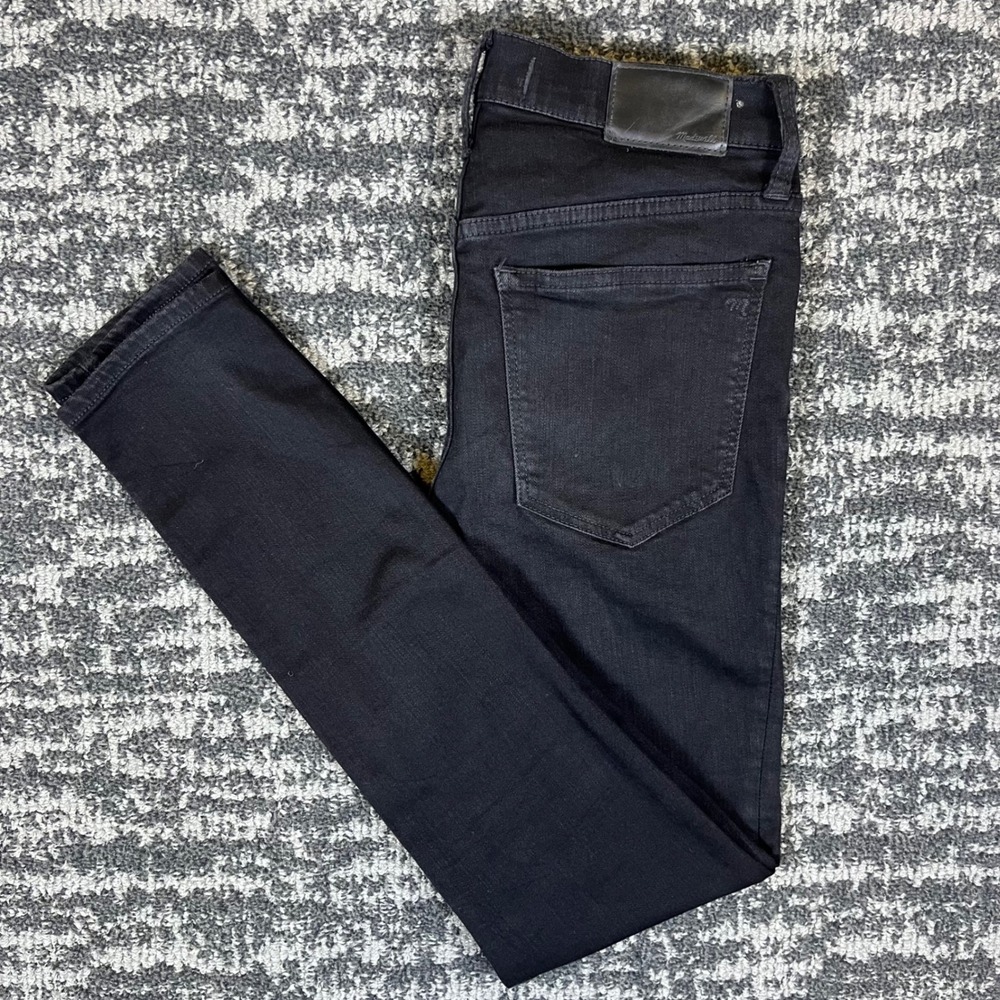 Madewell Roadtripper Skinny Jeans Black High Rise Size‎ 27 Stretch Denim